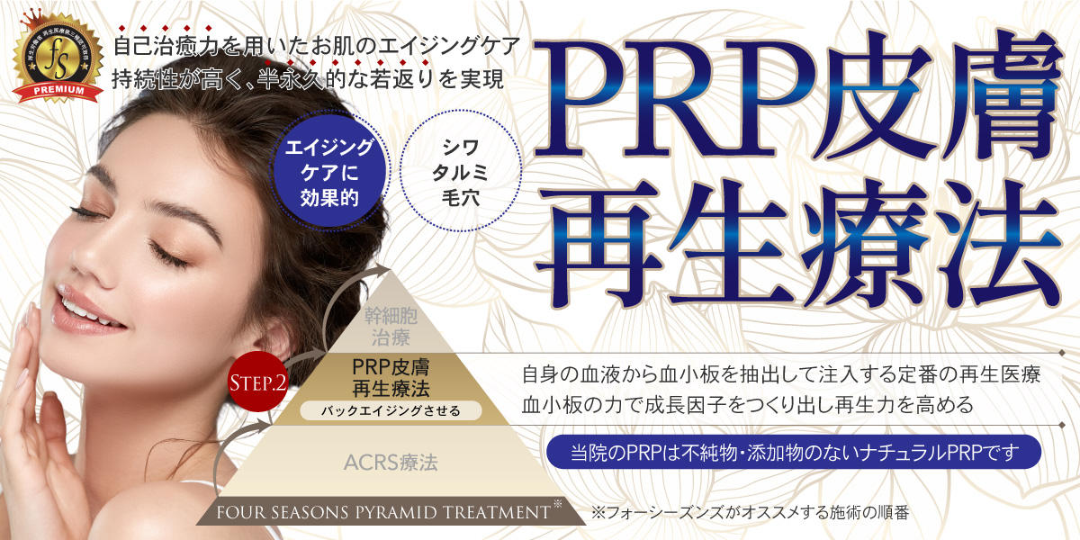 PRP皮膚再生療法　再生医療　エイジングケア