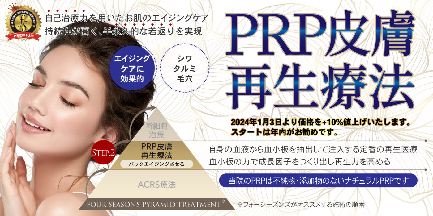 PRP皮膚再生療法　エイジング